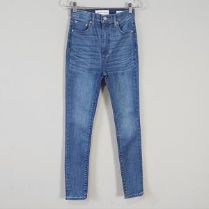 Denim Forum Organic Cotton Lola High Rise Skinny 30L Jeans Size 26 Blue 100771